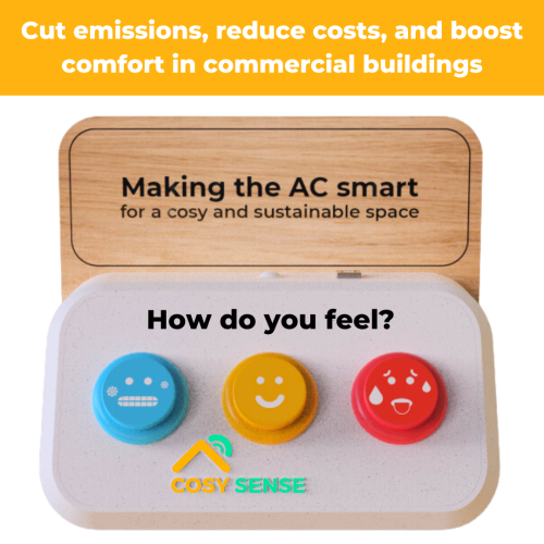 No upfront cost sensor service for HVAC energy efficiency in commercial buildings