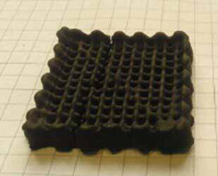Customized 3D porous carbon structures made from sustainable sources