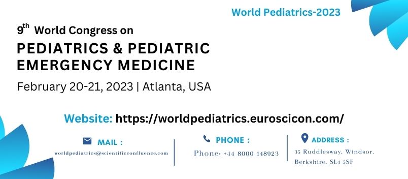 9th World Congress on Pediatrics & Pediatric Emergency Medicine